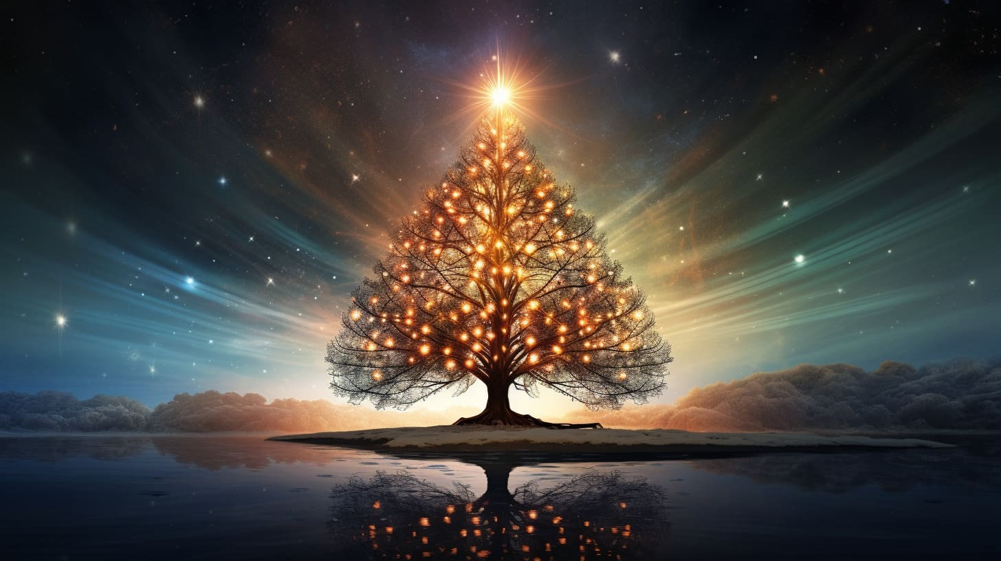 Spiritual meaning of a christmas tree lights