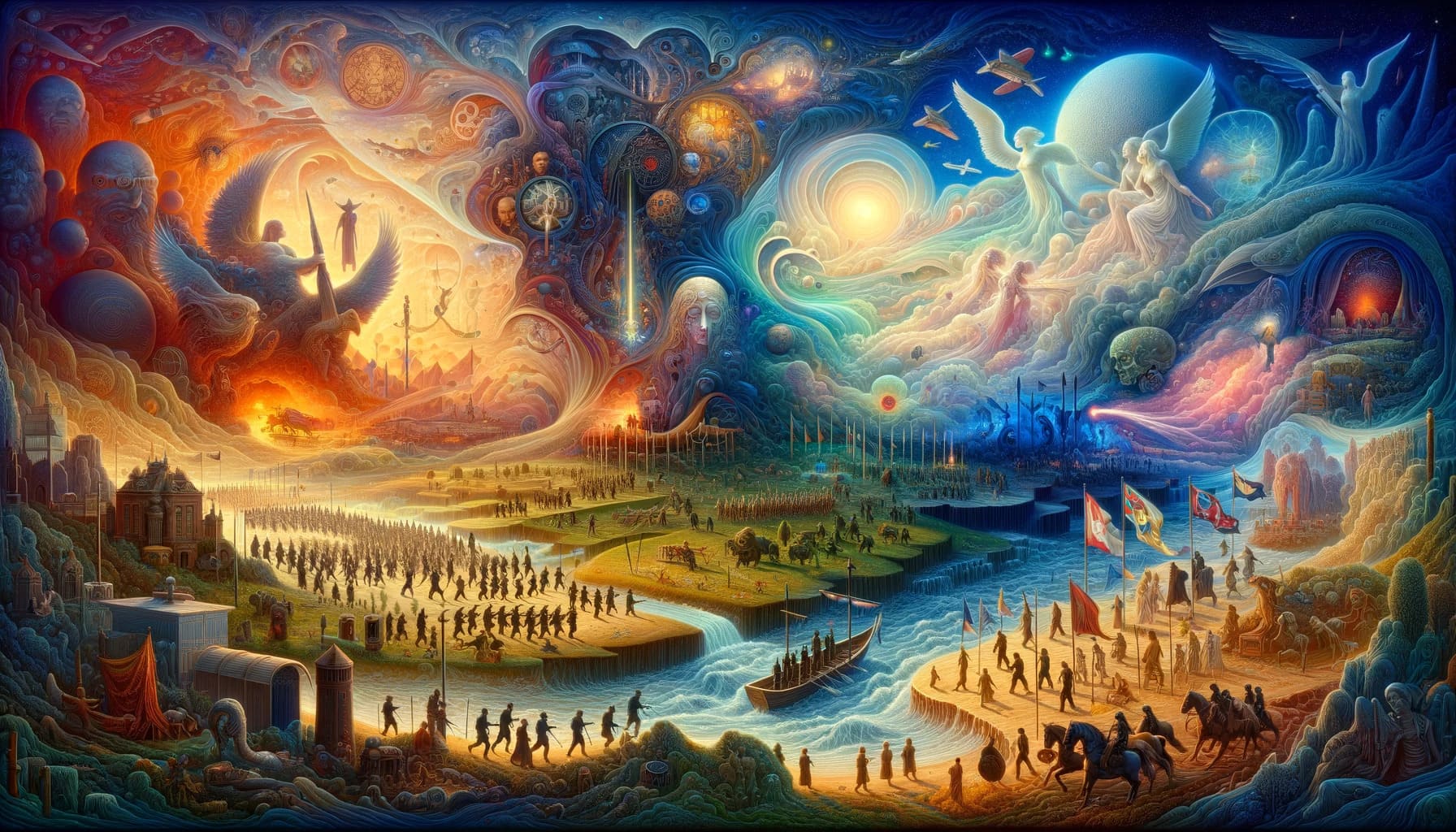 This image captures the essence of analyzing context and details in a dream about war, highlighting how specific elements like adversaries, outcomes, This image captures the essence of analyzing context and details in a dream about war highlighting how specific elements like adversaries outcomes