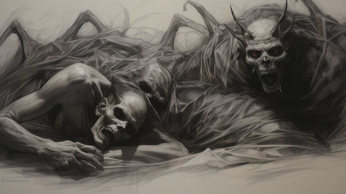 bierglas sleep paralysis demons drawing sketch 1