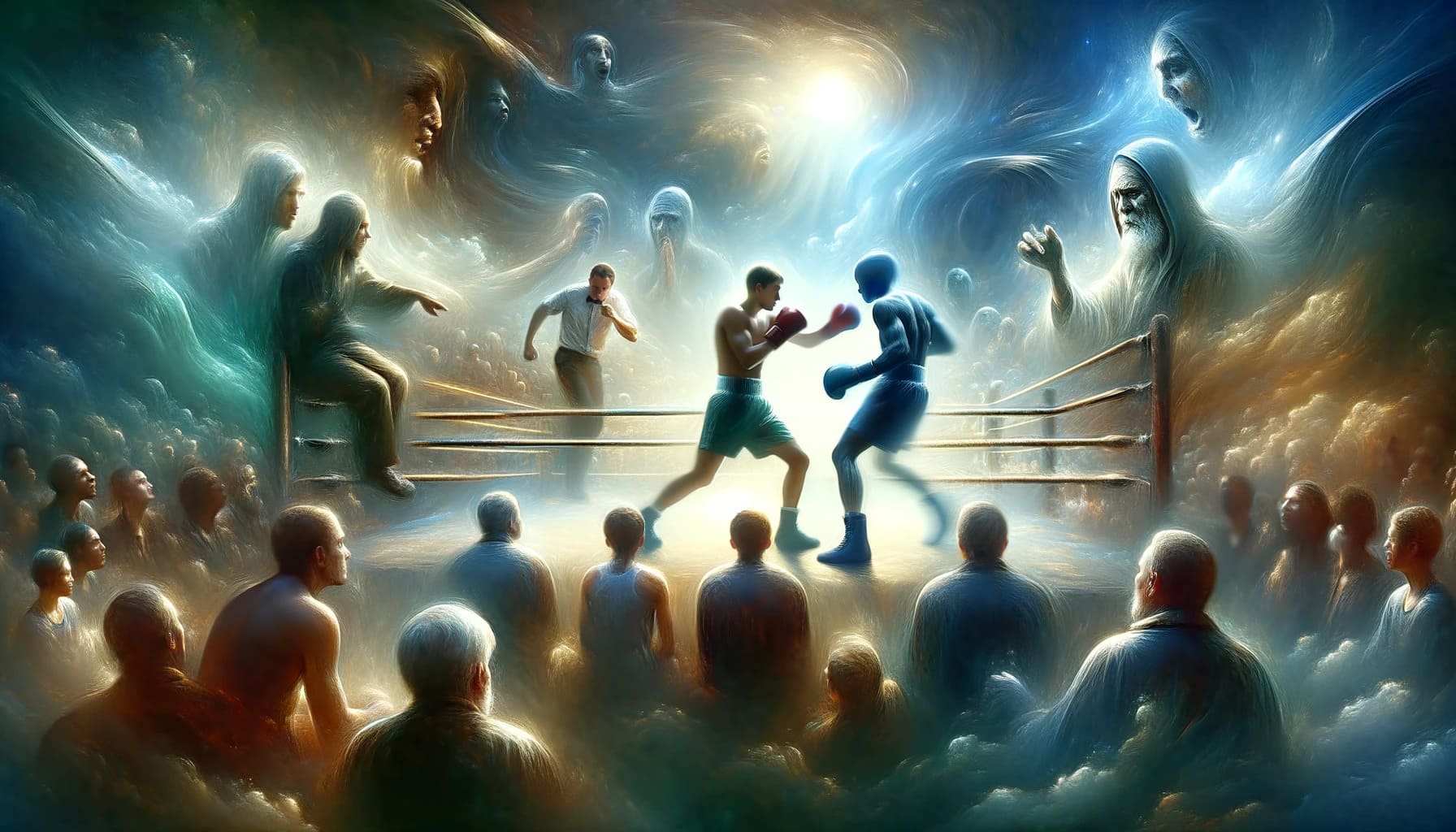 boxing match with significant contextual element